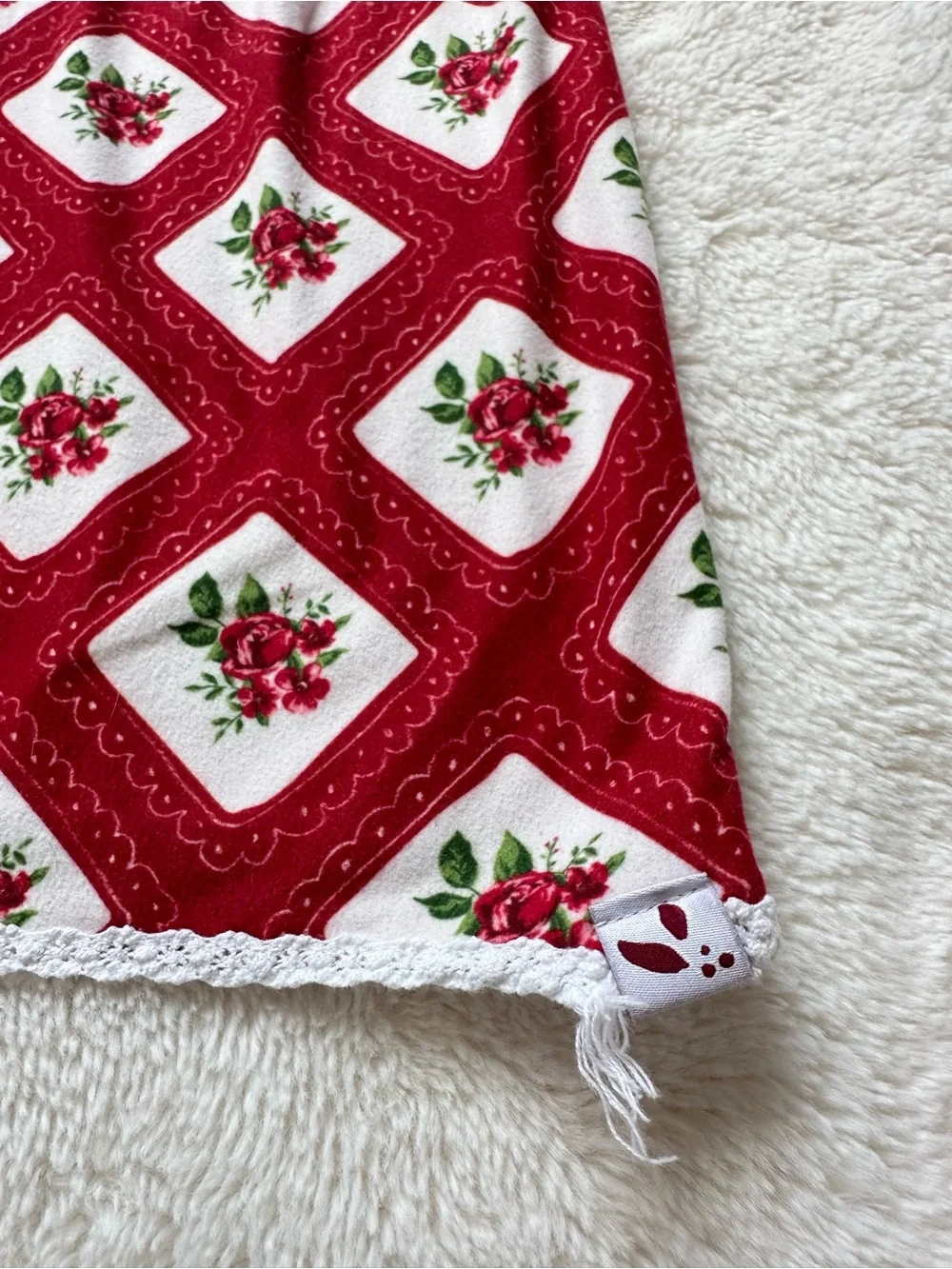 SweetHoney Red and White Girls' Holiday Nightgown